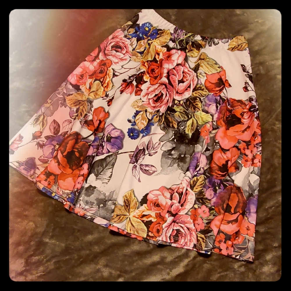 Vintage floral skirt